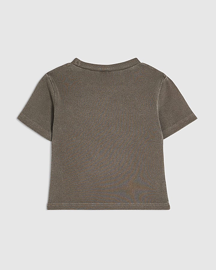 Girls Brown Manhattan T-Shirt