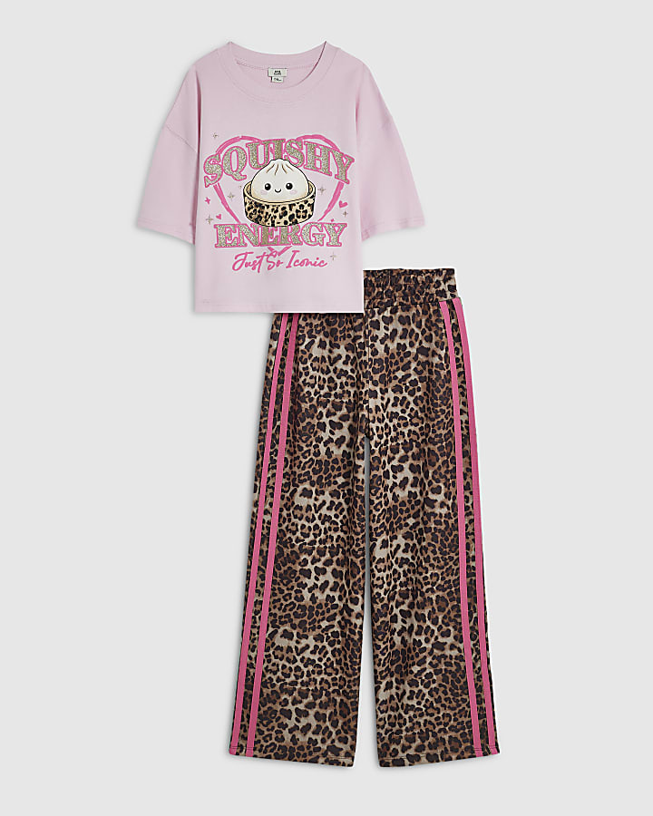 Girls Pink Squishy T-Shirt Set