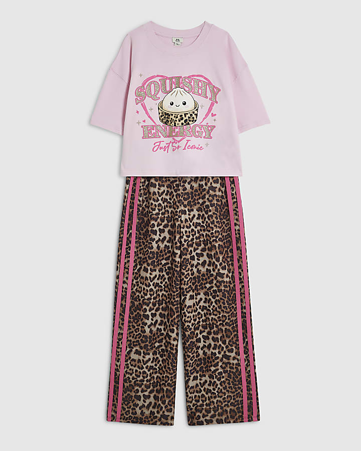 Girls Pink Squishy T-Shirt Set