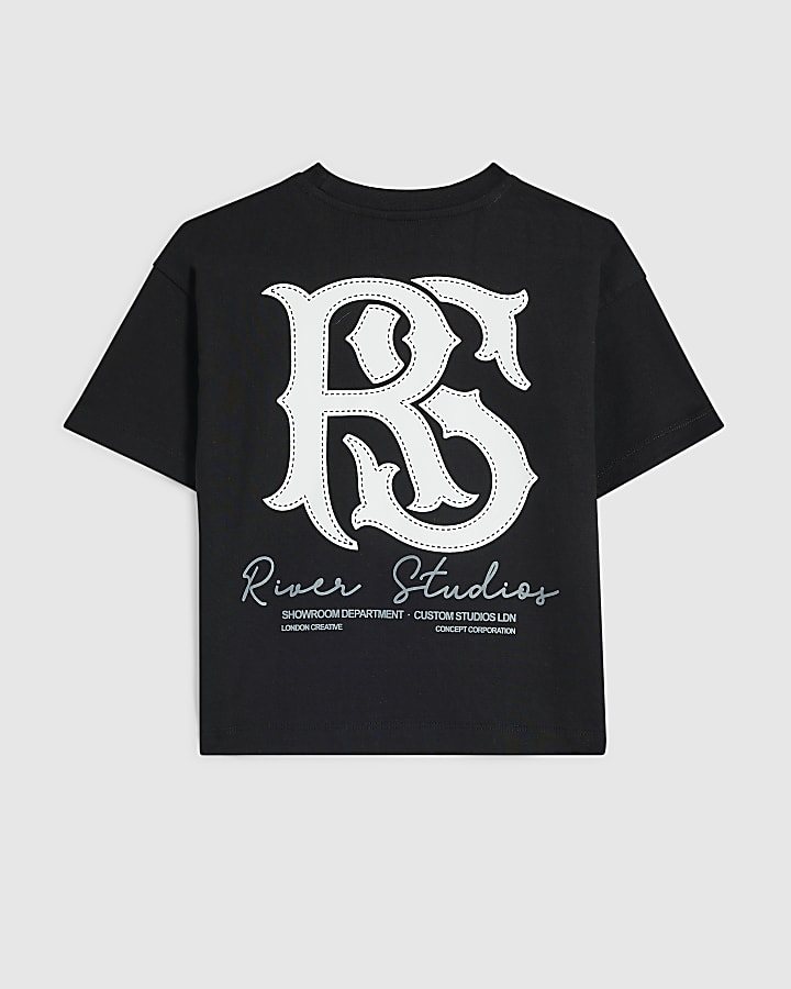 Mini Boys Black River Studios T-Shirt