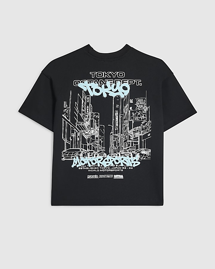 Boys Black Tokyo Graffiti T-Shirt