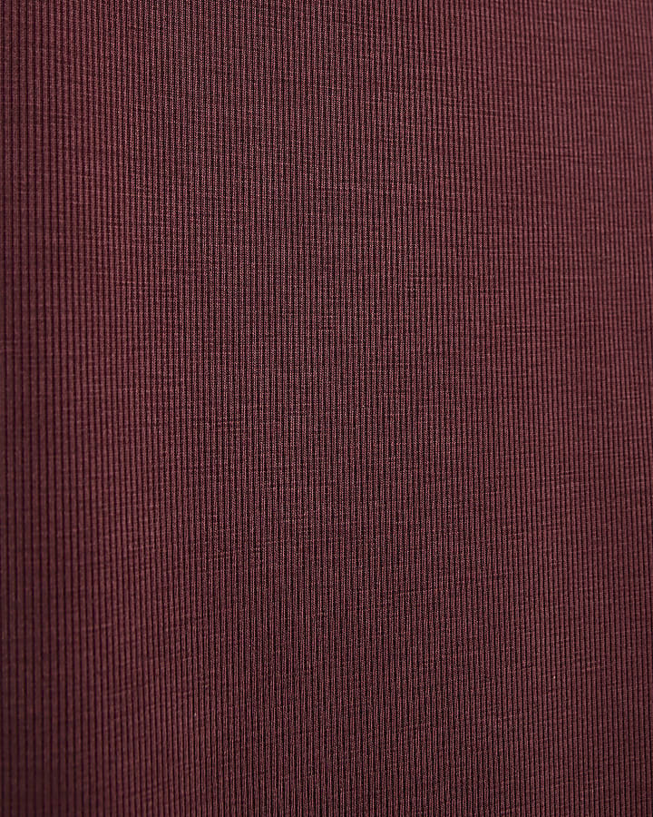 Girls Burgundy Flare Trousers 