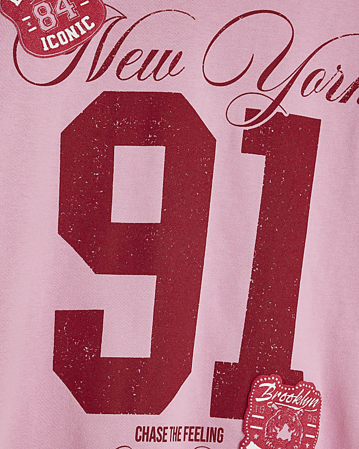Girls Pink New York 91 T-Shirt