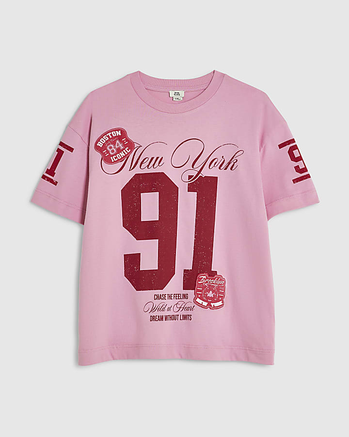 Girls Pink New York 91 T-Shirt
