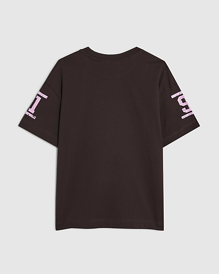 Girls Brown New York 91 Graphic T-Shirts