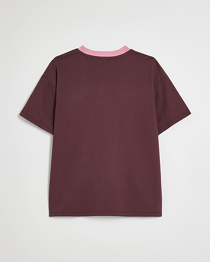 Girls Burgundy Obsessed 94 T-Shirt