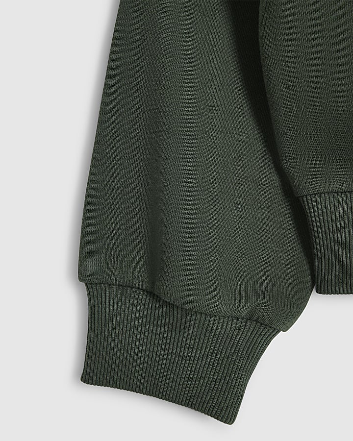 Girls Green Diva Embellished Sweatshirt