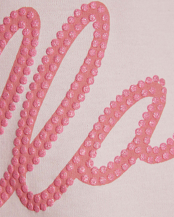Girls Pink Ciao Bella Cropped T-Shirt