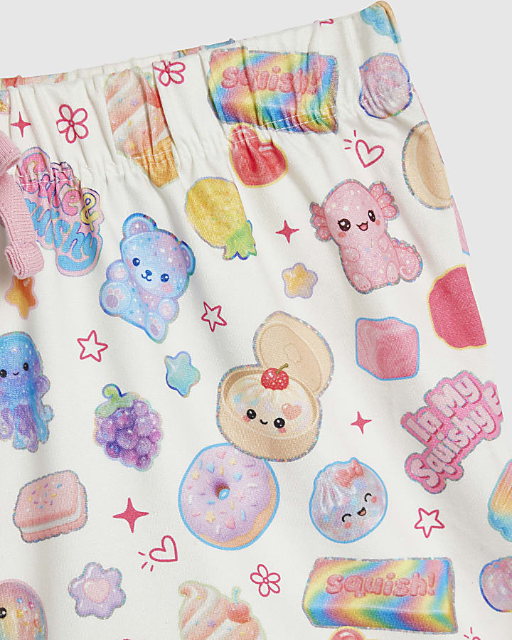 Girls Blue Squishy Print Pyjamas