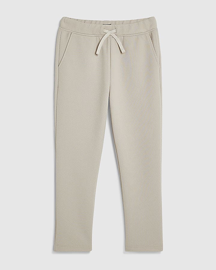 Boys Beige Smart Joggers