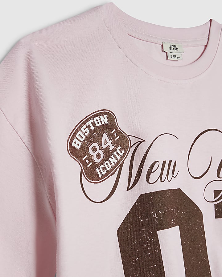 Girls Pink 91 New York T-Shirt
