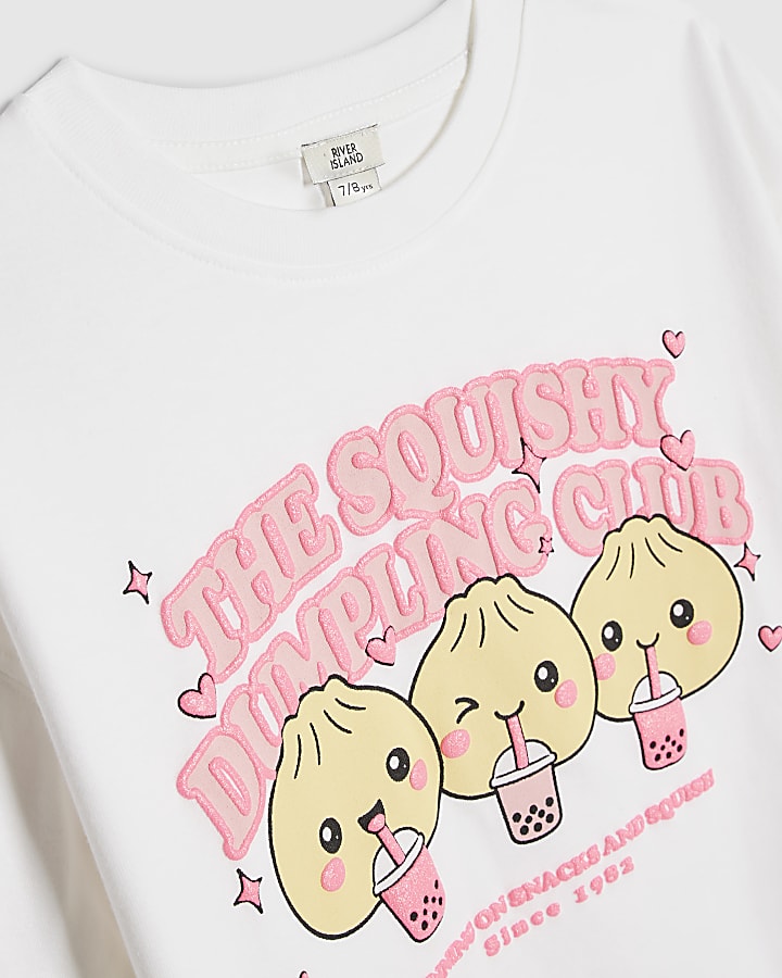 Girls White Squishy Icon T-Shirt