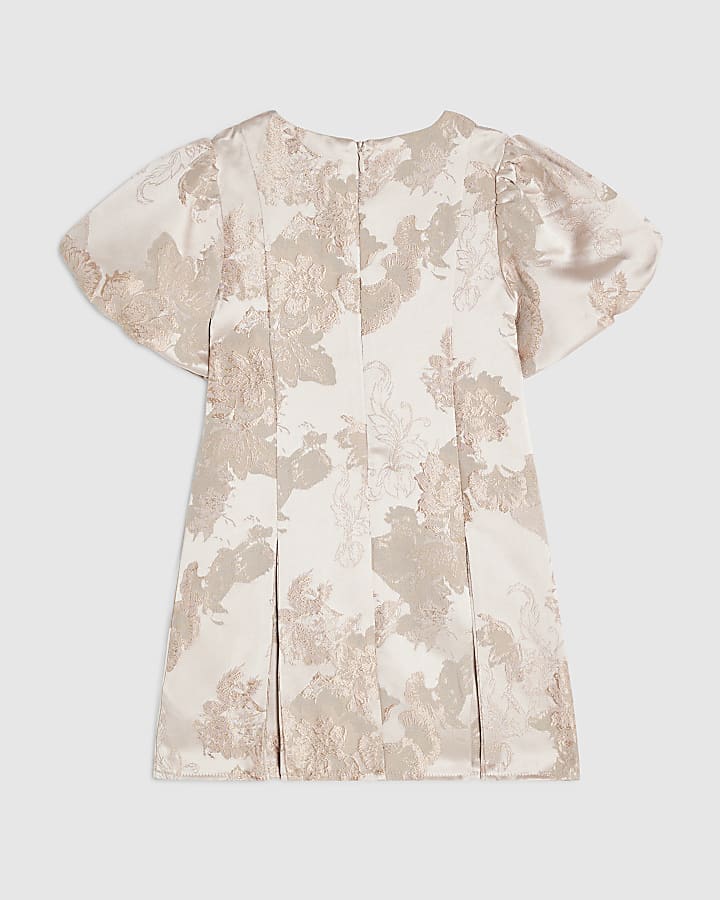 Mini Girls Pink Floral Drummer Dress