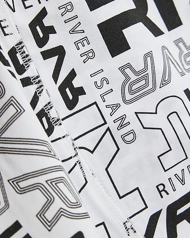Boys Black Monogram Pack Of 5 Boxers
