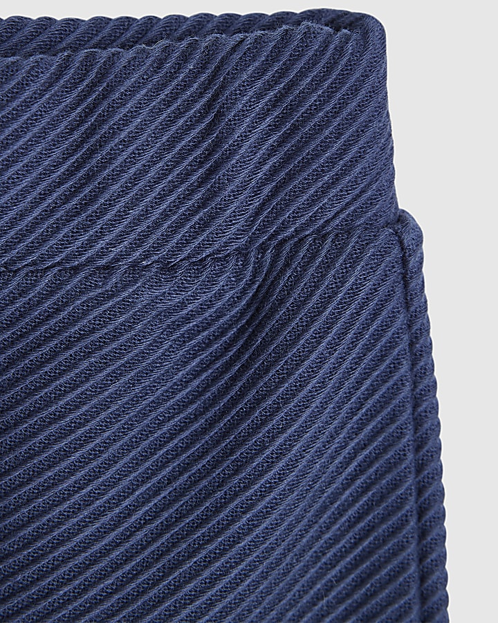 Baby Boys Navy Long Sleeved Polo Shirt Set