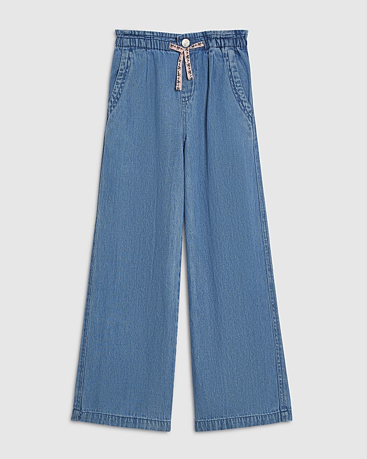 Girls Blue PJ Style Jeans
