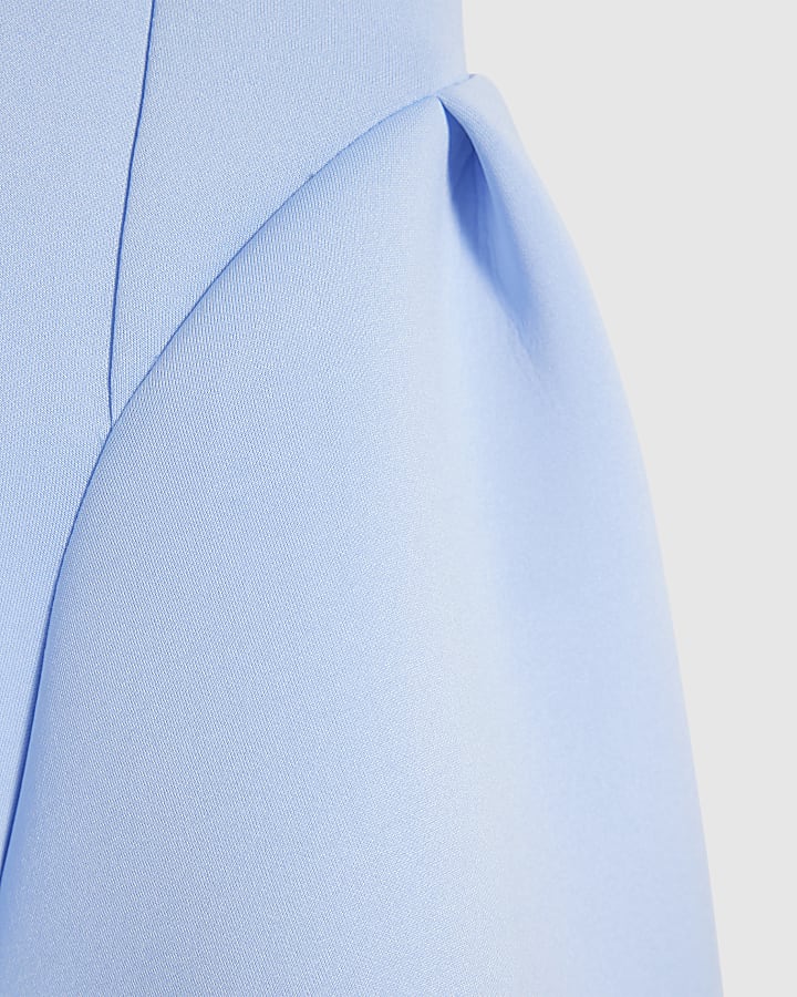 Girls Blue Premium One Shoulder Dress