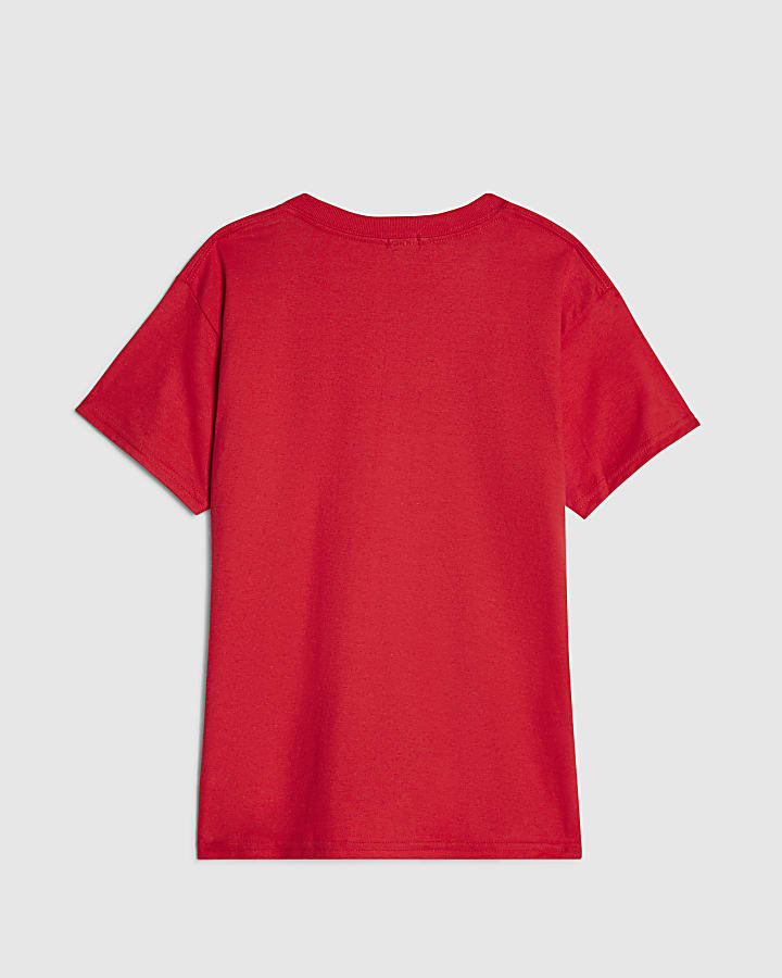Girls Red Good Vibes Cherry T-shirt