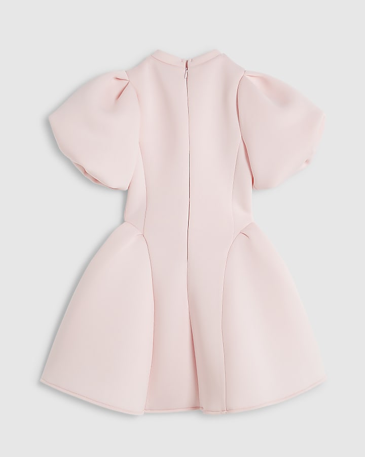 Girls Pink Frogging Premium Dress