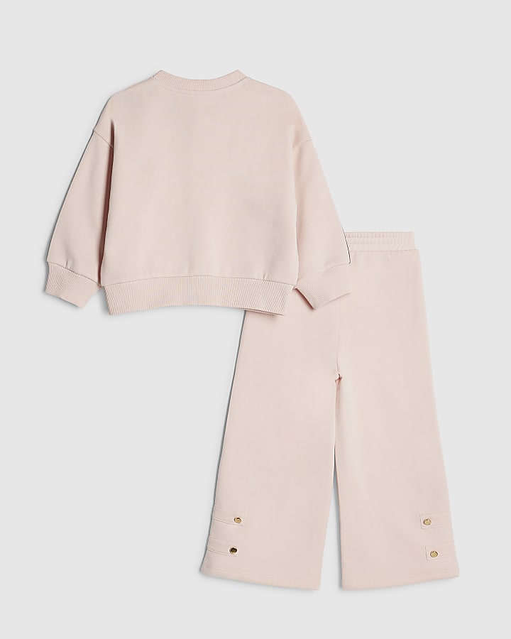 Mini Girls Pink Drummer Bomber Jacket Set