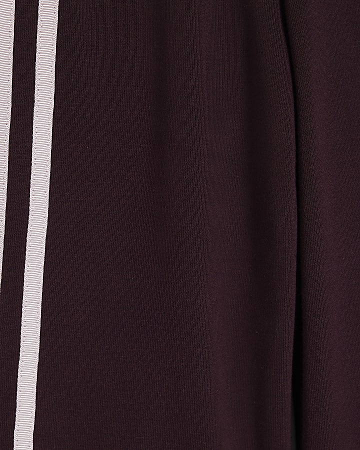 Mini Girls Burgundy Drummer Bomber Jacket Set