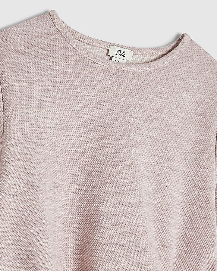 Girls Pink Tie Side Top