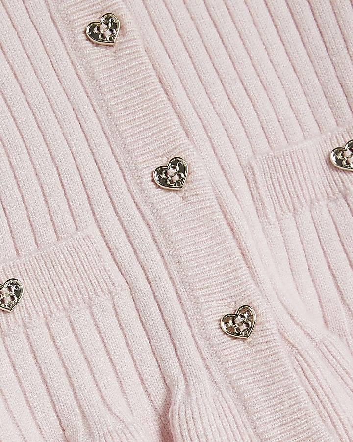 Mini Girls Pink Faux Fur Collar Set