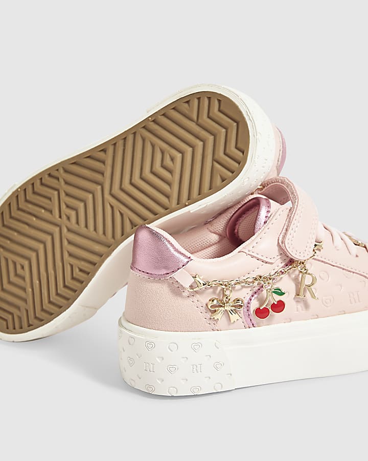 Girls Pink Charm Trainers