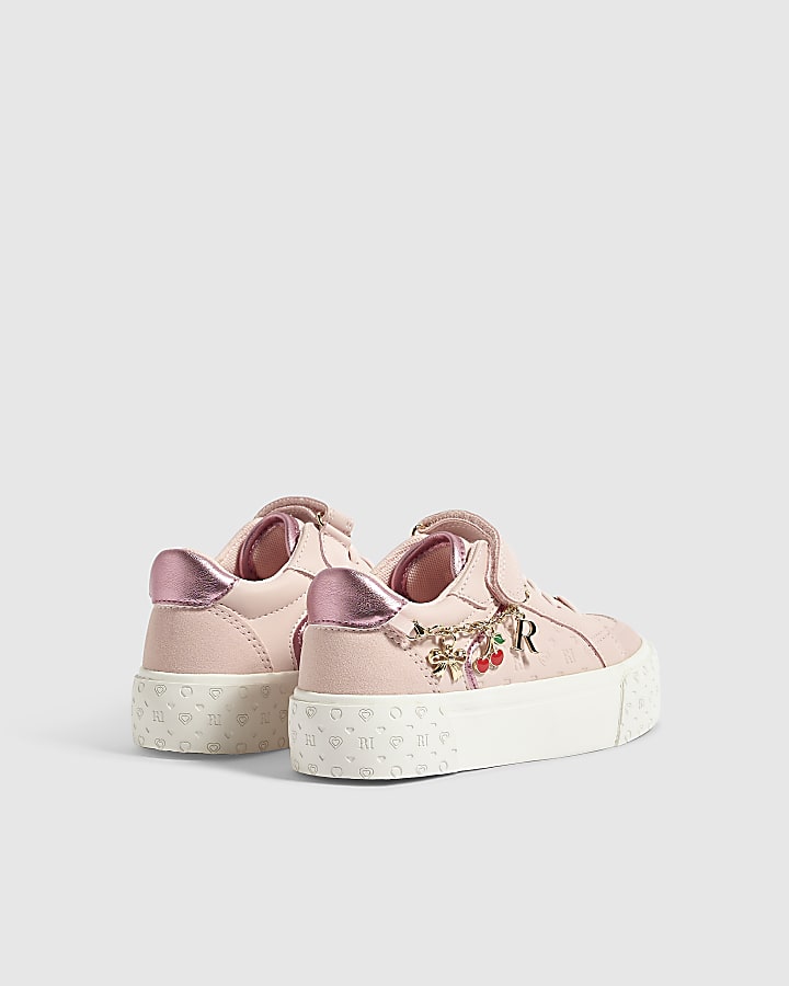 Girls Pink Charm Trainers