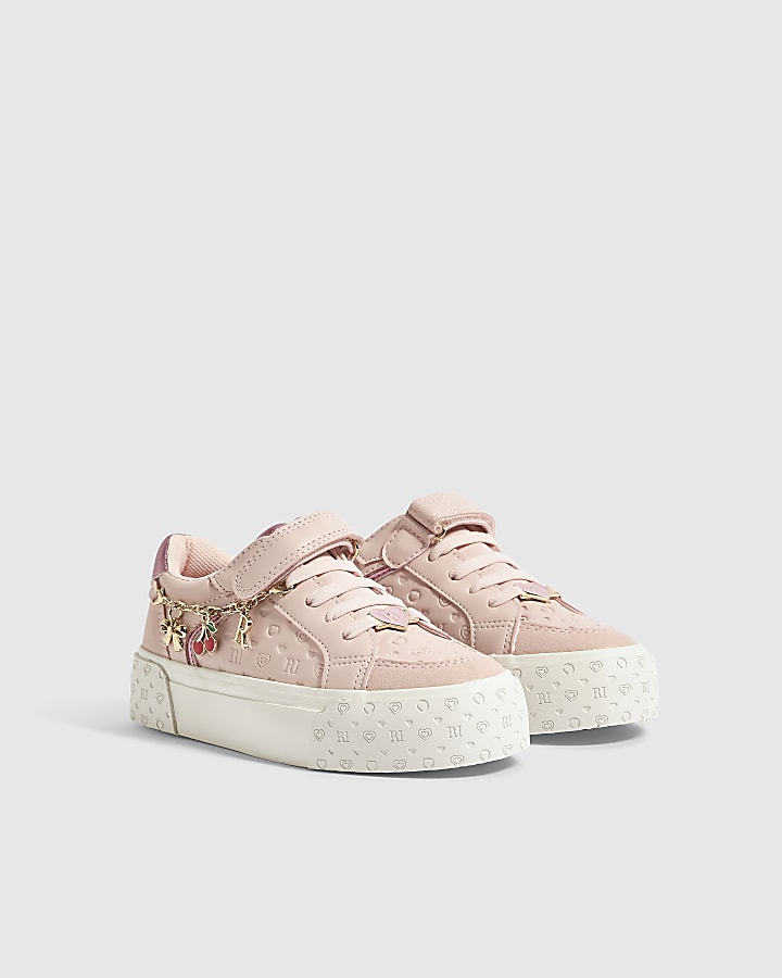 Girls Pink Charm Trainers