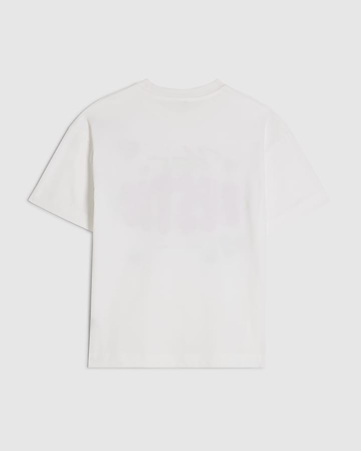 Girls White Bestie Heart T-Shirt