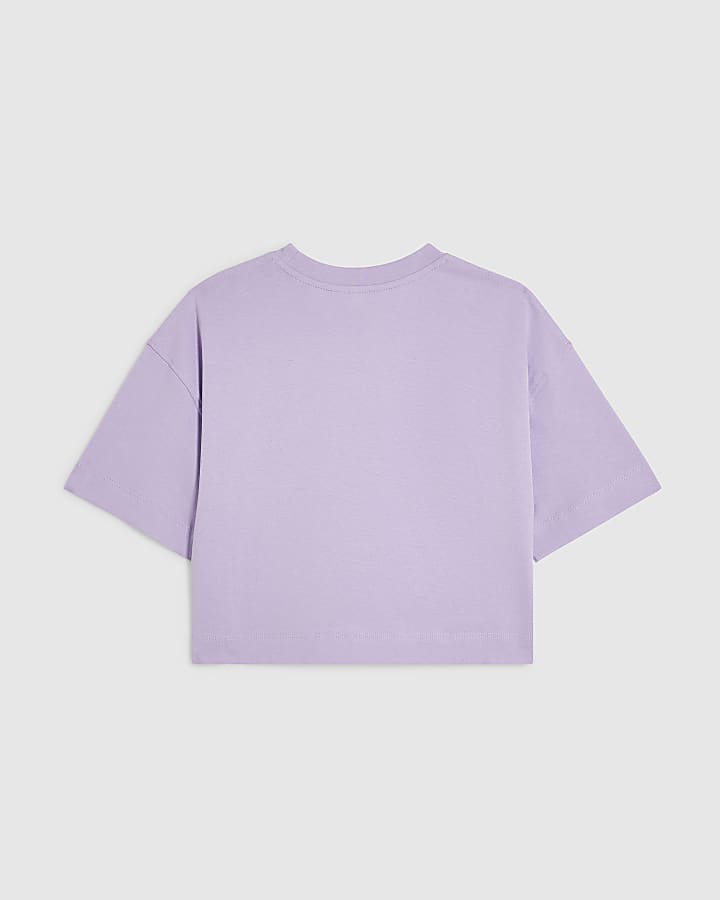 Girls Purple Capybara Holidays T-Shirt