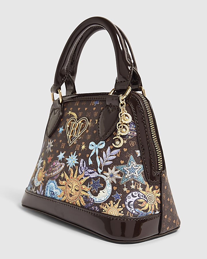 Girls Brown Celestial Tote Bag