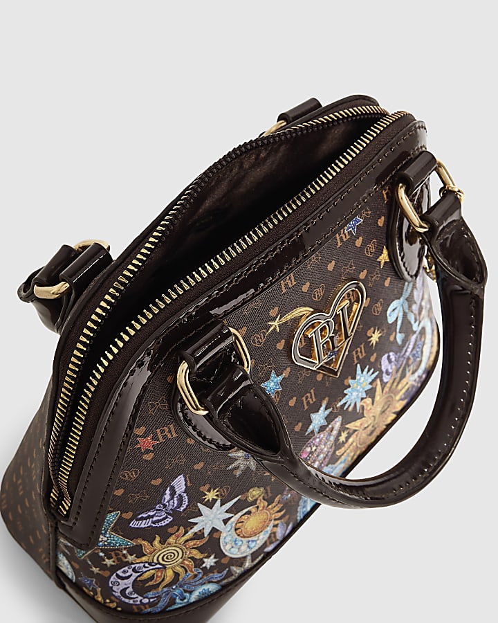 Girls Brown Celestial Tote Bag