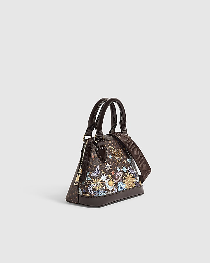 Girls Brown Celestial Tote Bag