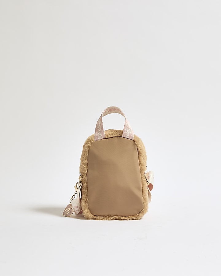 Girls Brown Capybara Crossbody Bag