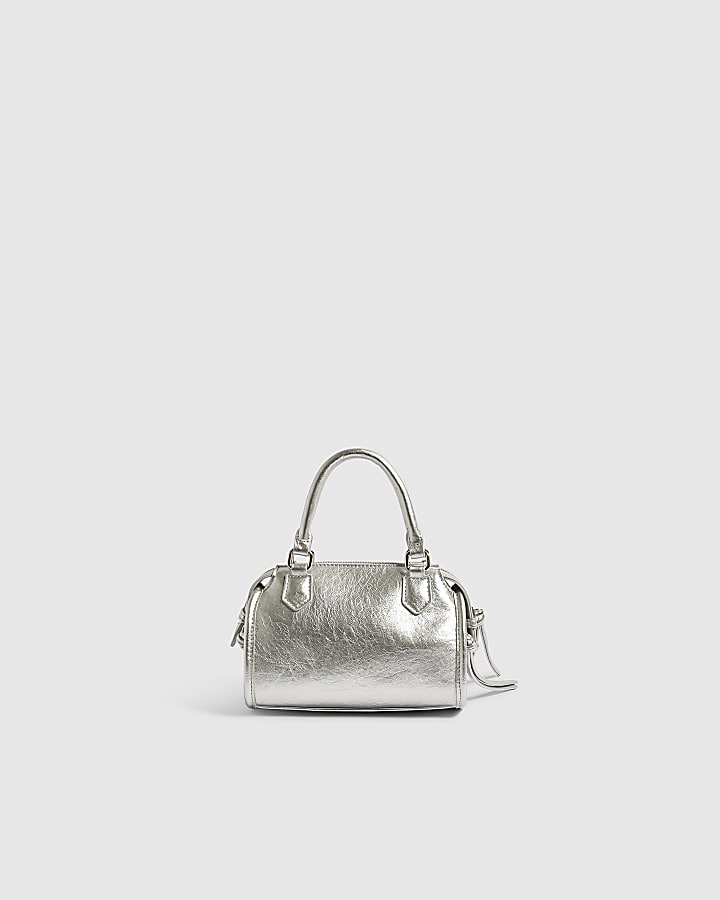 Girl Silver Multi Charm Cross Body Bag