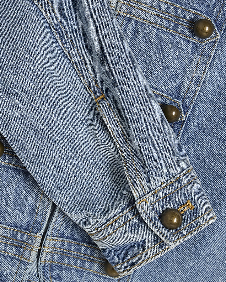 Girls Blue Denim Drummer Jacket