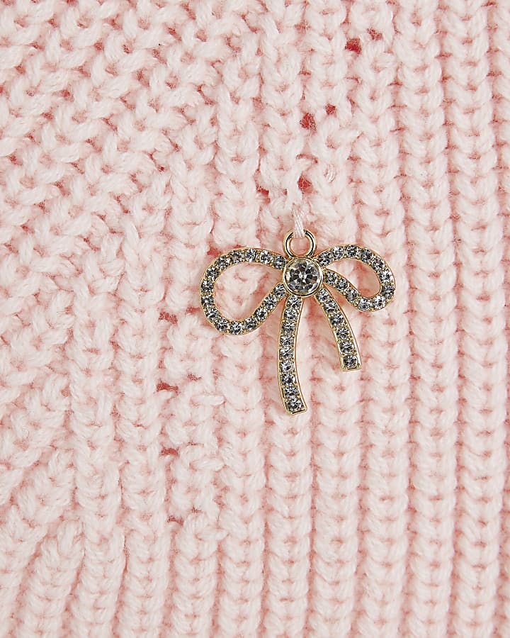 Girls Pink Charm Jumper