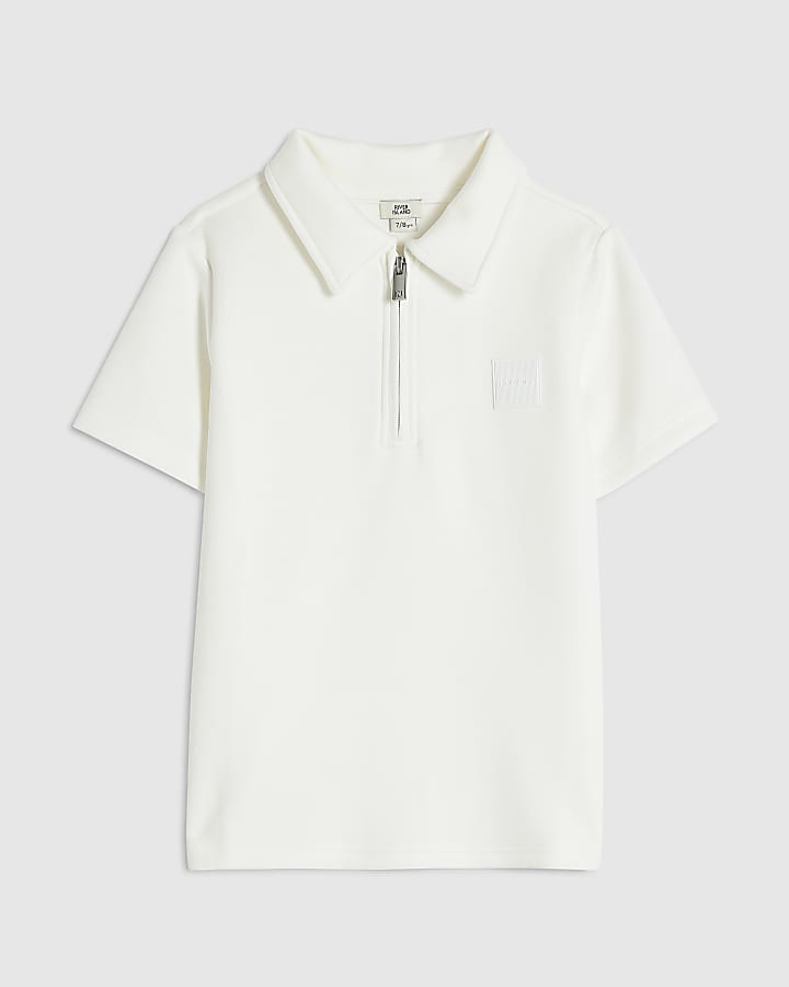 Boys White Polo Shirt