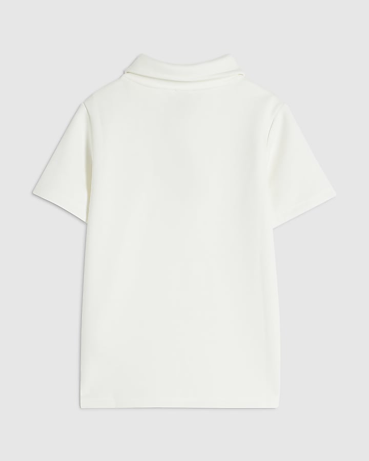 Boys White Polo Shirt