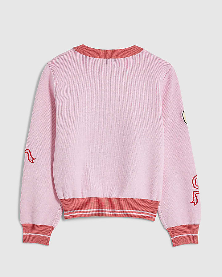 Girls Pink Circus Jumper