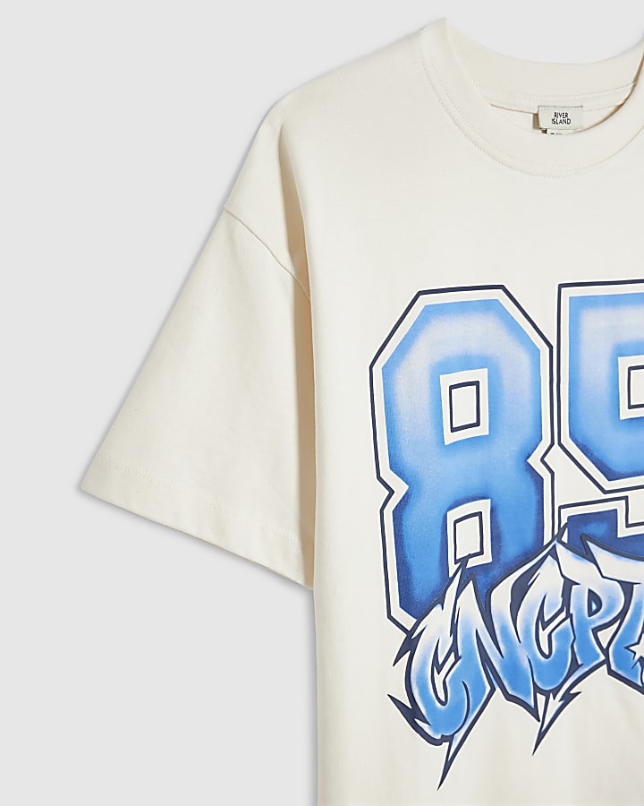 Boys Ecru 85 Graffiti T-Shirt