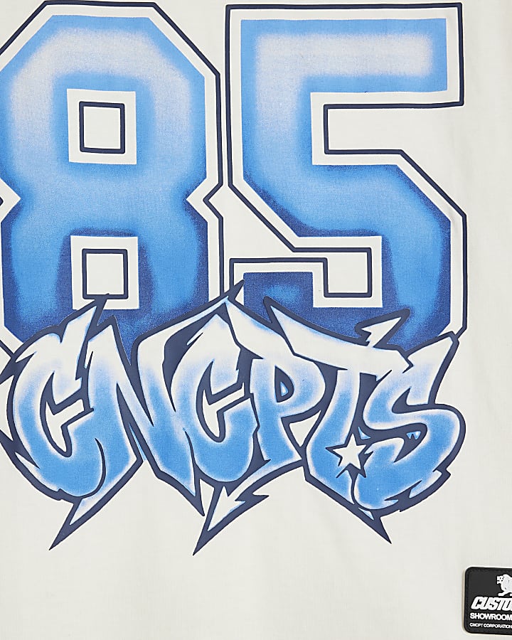 Boys Ecru 85 Graffiti T-Shirt