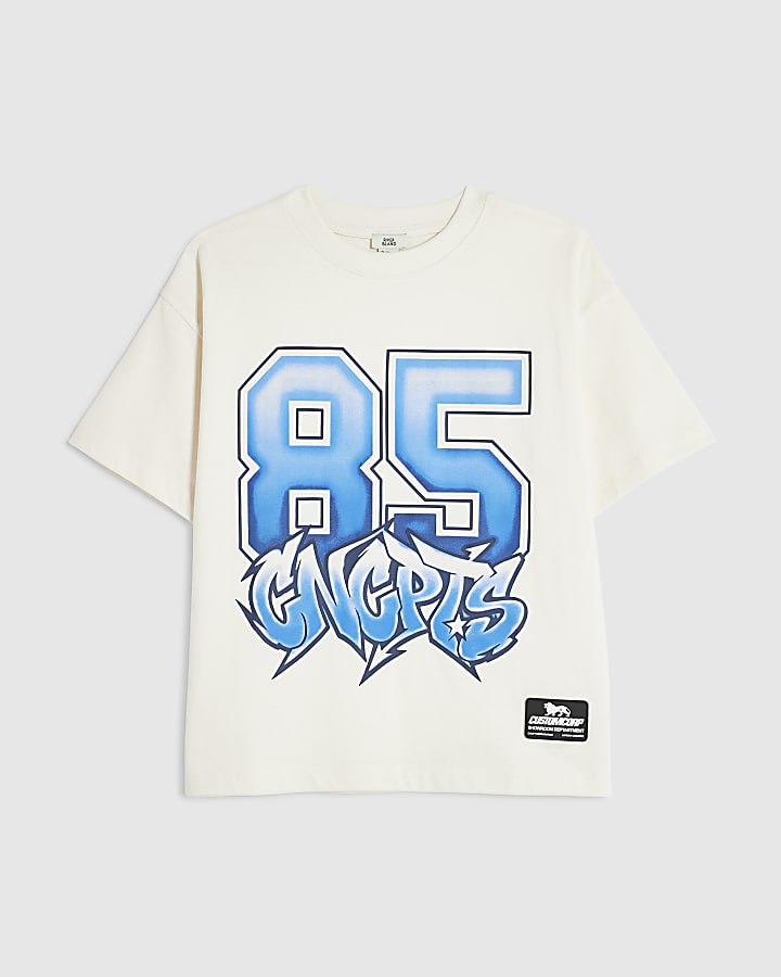 Boys Ecru 85 Graffiti T-Shirt