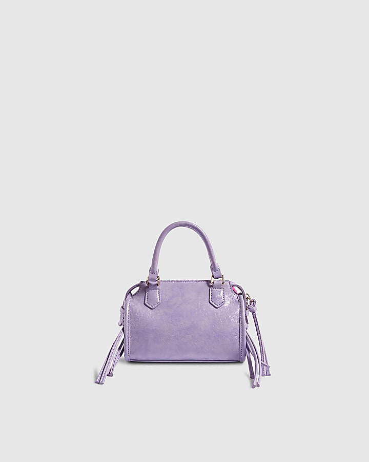 Girl Purple Multi Charm Cross Body Bag