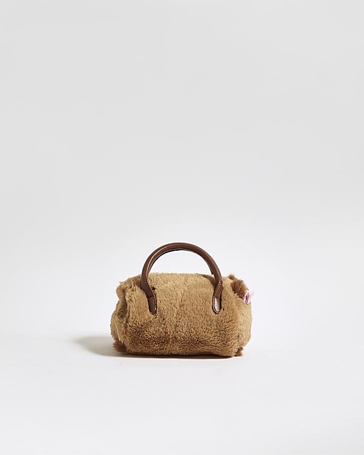Girls Brown Capybara Bowler Bag