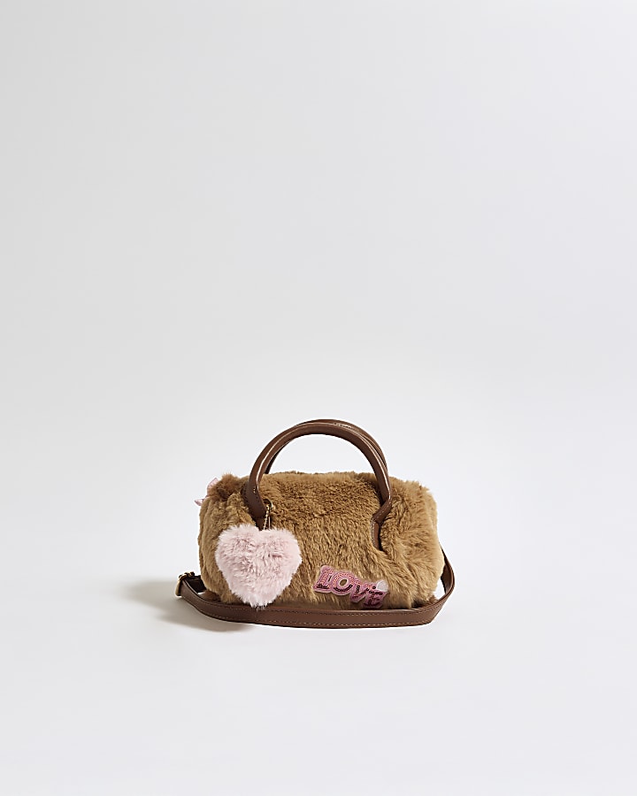 Girls Brown Capybara Bowler Bag