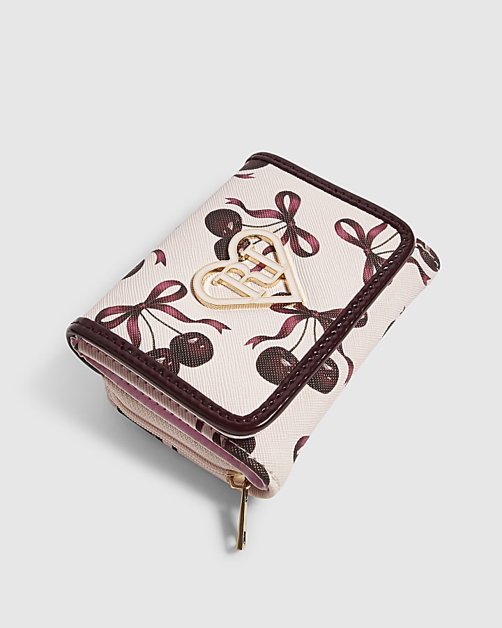 Girls Pink Cherry Crossbody Bundle Bag