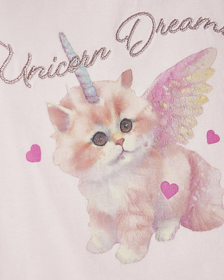 Mini Girls Pink Unicorn Dreams Pyjamas